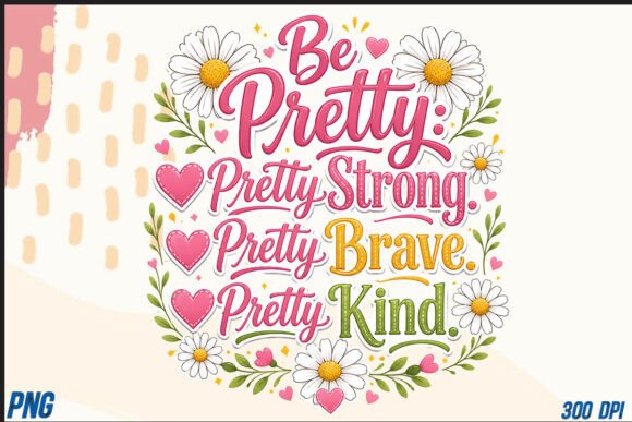 Be Pretty, Pretty Strong, Pretty Brave Graphics