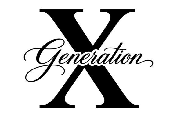 Gen X Minimal Typography Graphics for T-Shirt Designs