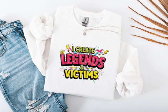 I Create Legends and Victims Funny Graphics