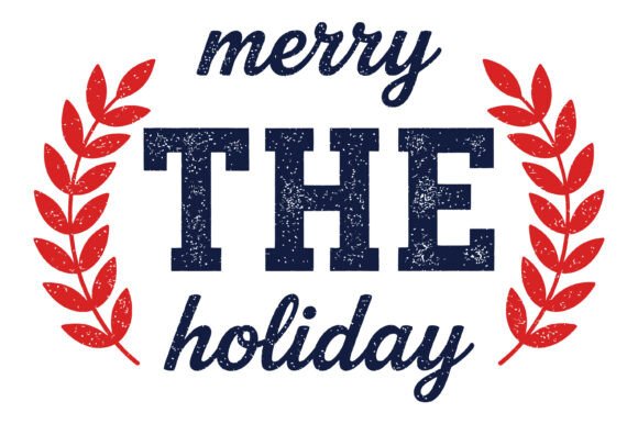 Merry the Holiday Christmas Design: Graphics for T-Shirt Designs & Content
