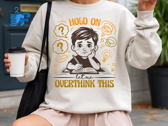 Overthinking Quote Typography Design for Graphics and T-Shirt Designs