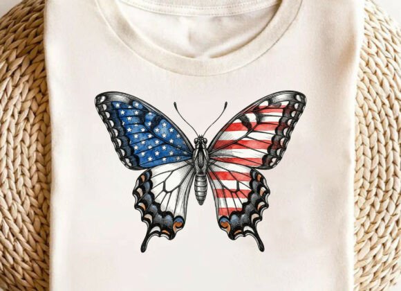 Patriotic Daisy Graphic for Editorial Use
