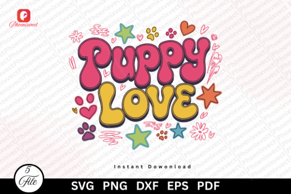 Puppy Love Graphics for Warm Branding