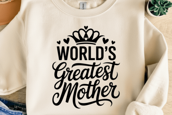 World’s Greatest Mother SVG Graphics for T-Shirt Designs