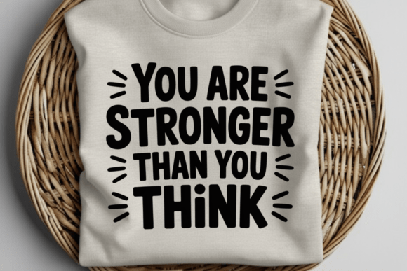 You Are Stronger Than You Think Graphics for T-Shirt Designs